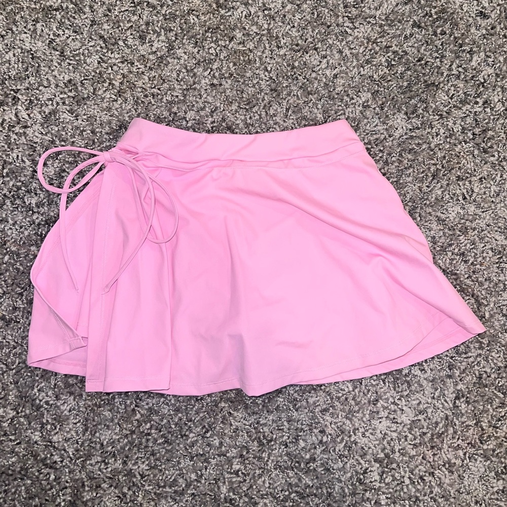 Pink tennis skirt